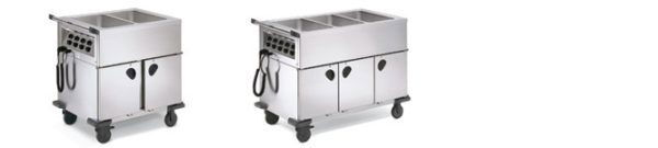 B.PRO Heated SAG Food serving trolley stainless steal